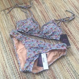 NWT J.Crew Liberty fabric bikini